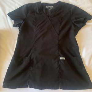 Black scrub top